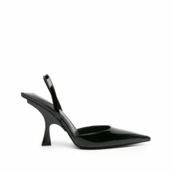 The Attico Escarpins|Escarpins en cuir Ester à bride arrière noirs