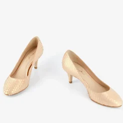 Mellow Yellow Escarpins|Escarpins en Cuir Hullya roses - Talon 7 cm