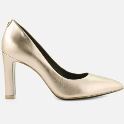 Cosmoparis Escarpins|Escarpins en Cuir Romanne platine - Talon 9 cm