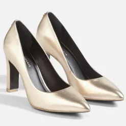 Cosmoparis Escarpins|Escarpins en Cuir Romanne platine - Talon 9 cm