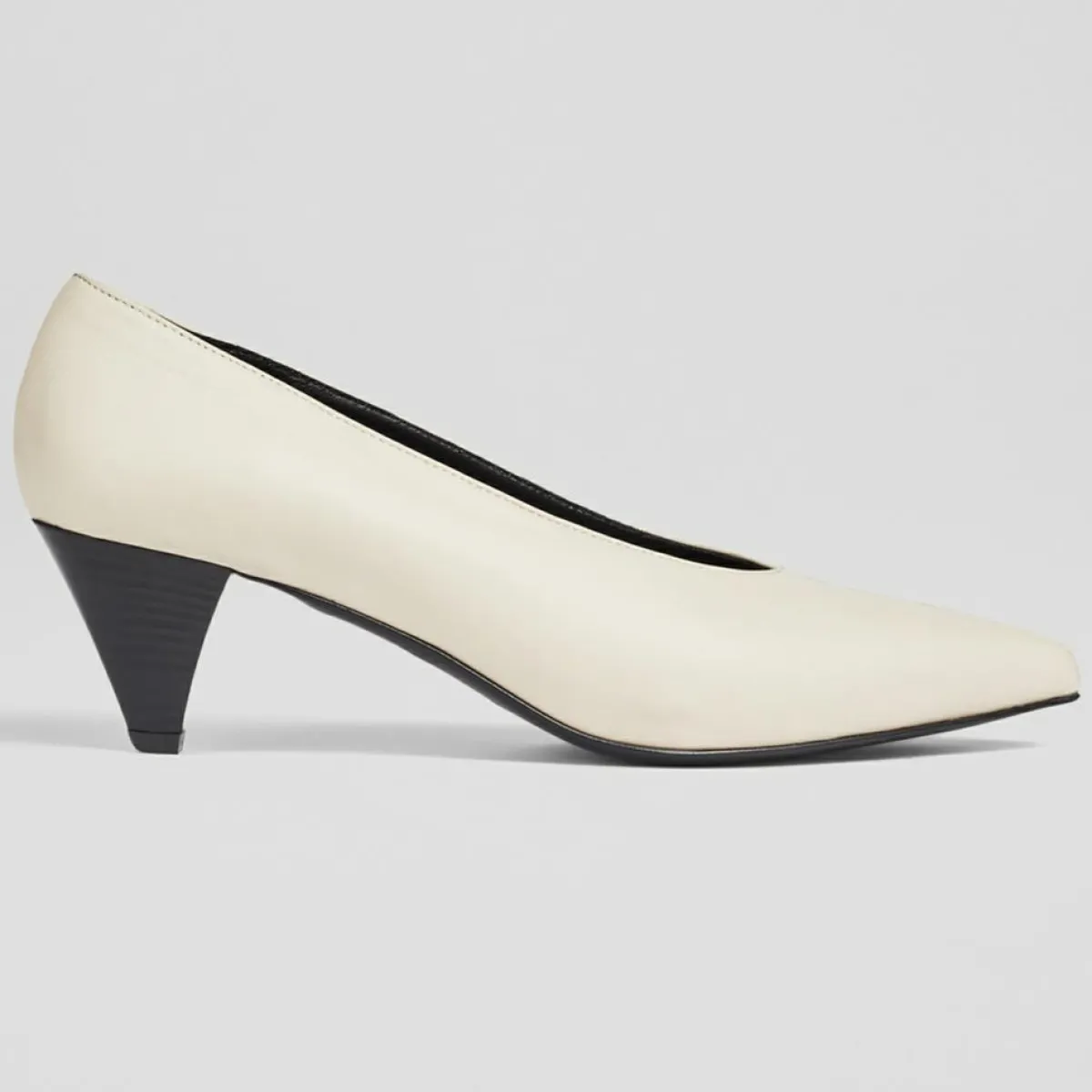 L.K. Bennett Escarpins|Escarpins en Cuir Zayla écrus - Talon 5 cm