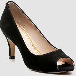 Cosmoparis Escarpins|Escarpins en Velours de Cuir Bebe Milene noirs - Talon 6 cm