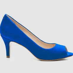 Cosmoparis Escarpins|Escarpins en Velours de Cuir Bebe Milene cobalt - Talon 7 cm
