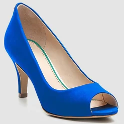 Cosmoparis Escarpins|Escarpins en Velours de Cuir Bebe Milene cobalt - Talon 7 cm