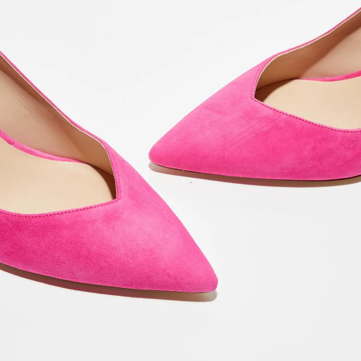 Stuart Weitzman Escarpins|Escarpins en Velours de Cuir Anny 70 fuchsia - Talon 7 cm