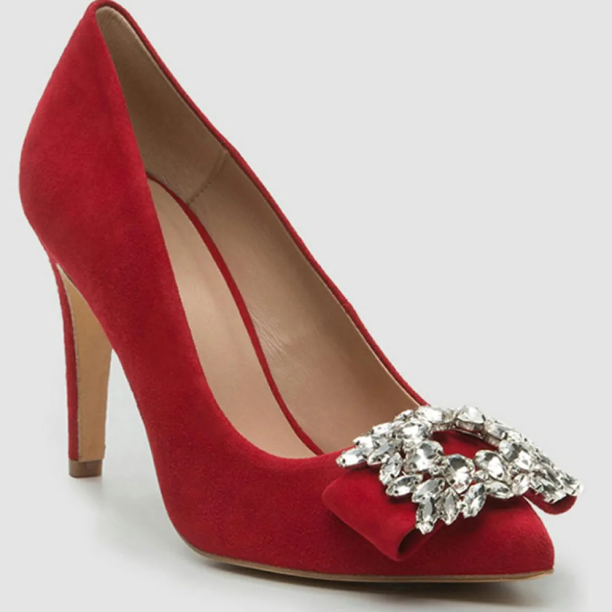 Cosmoparis Escarpins|Escarpins en Velours de Cuir Manifika rouges - Talon 9 cm