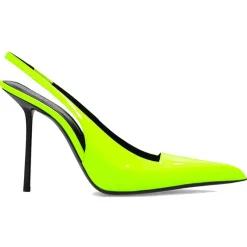 Saint Laurent Escarpins|Escarpins Kiss 105 à bride arrière jaunes