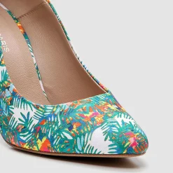 Cosmoparis Escarpins|Escarpins Makea jungle multicolore - Talon 9 cm