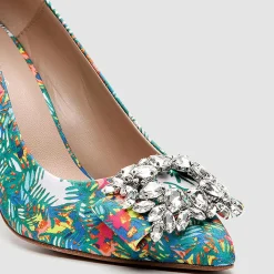 Cosmoparis Escarpins|Escarpins Manifika blanc/multicolore - Talon 9 cm