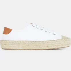 JW Anderson Baskets|Espadrilles en Cuir Danny blanches