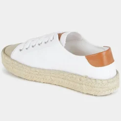 JW Anderson Baskets|Espadrilles en Cuir Danny blanches