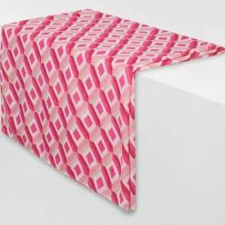 Caroll Echarpes, Foulards|Foulard Adel imprimé graphique rose - 105x180 cm
