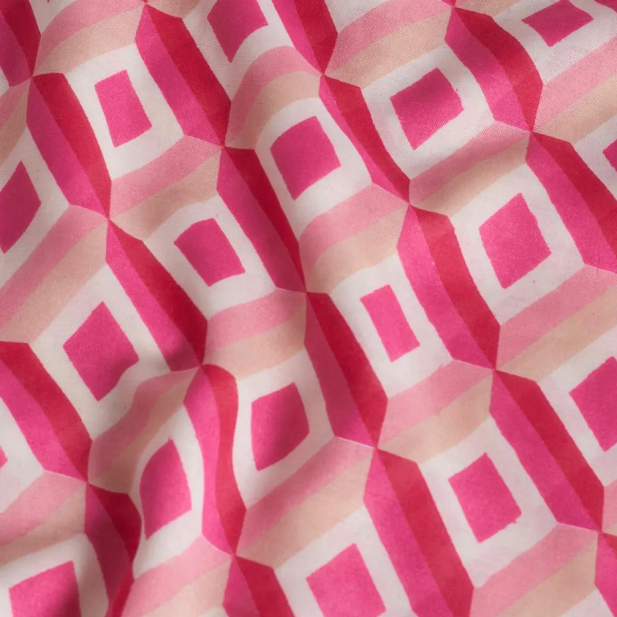 Caroll Echarpes, Foulards|Foulard Adel imprimé graphique rose - 105x180 cm