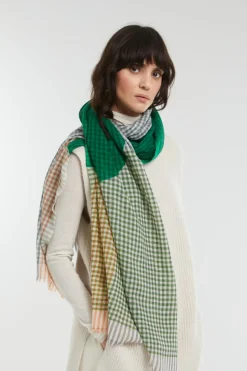 Mapoesie Echarpes, Foulards|Foulard Cosmic Vert 70 X 190Cm