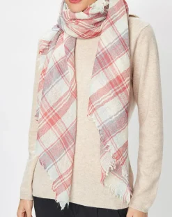 Petrusse Echarpes, Foulards|Foulard Floris 100% Laine rose - 130x130 cm