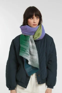 Mapoesie Echarpes, Foulards|Foulard Osmose Vert 70 X 190Cm