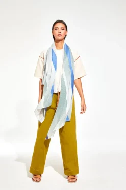 Mapoesie Echarpes, Foulards|Foulard Spectre Vert 100 X 190Cm