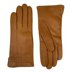 Maison Fabre Gants, Moufles|Gants en Cuir d'Agneau doublés Laine Ava camel