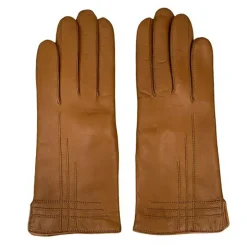 Maison Fabre Gants, Moufles|Gants en Cuir d'Agneau doublés Laine Ava camel
