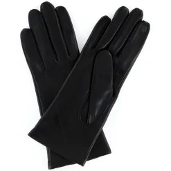 Maison Fabre Gants, Moufles|Gants en Cuir d'Agneau doublure Laine Victoire noirs