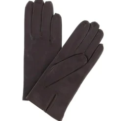 Maison Fabre Gants, Moufles|Gants en Cuir d'Agneau doublure Textile Fanny camel