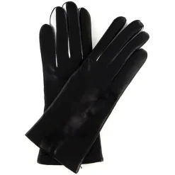 Maison Fabre Gants, Moufles|Gants en Cuir d'Agneau doublure Laine Heritage Valois noirs