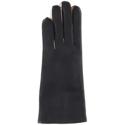 Maison Fabre Gants, Moufles|Gants en Cuir d'Agneau doublure Laine Heritage Valois gris foncé