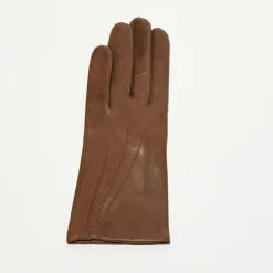 Maison Fabre Gants, Moufles|Gants en Cuir d'Agneau Waves taupe