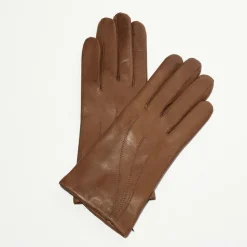 Maison Fabre Gants, Moufles|Gants en Cuir d'Agneau Waves taupe