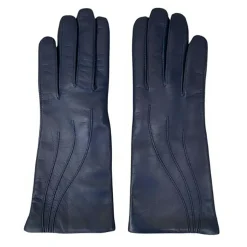 Maison Fabre Gants, Moufles|Gants en Cuir d'Agneau Waves bleu jean