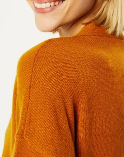 Galeries Lafayette Gilets Et Cardigans|Gilet 100% Cachemire Dira orange