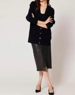 Zapa Gilets Et Cardigans|Gilet 100% Laine Georgie marine