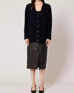 Zapa Gilets Et Cardigans|Gilet 100% Laine Georgie marine