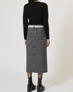 Manoush Gilets Et Cardigans|Gilet ajouré Pointelle noir