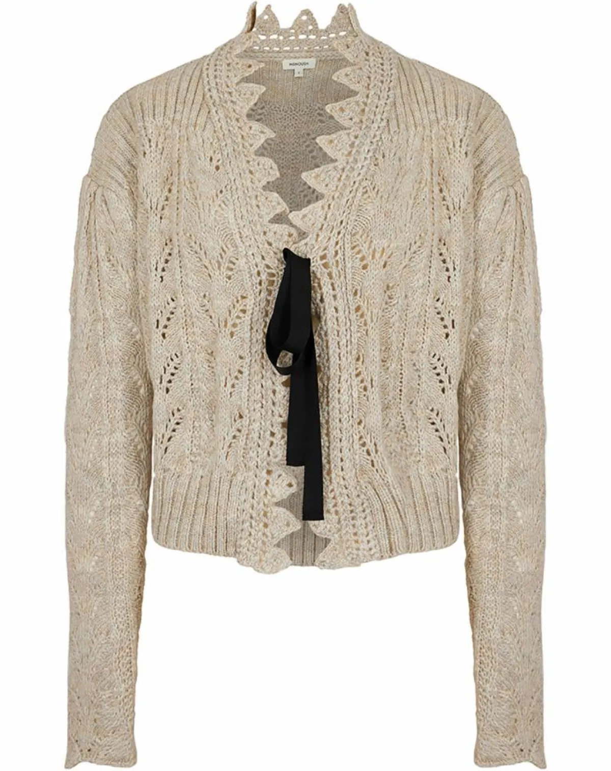 Manoush Gilets Et Cardigans|Gilet ajouré Vintage beige