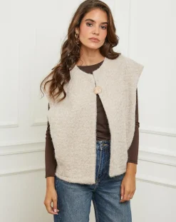 L'Armoire de Suzette Gilets Et Cardigans|Gilet Alice beige