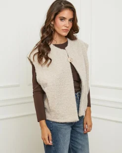 L'Armoire de Suzette Gilets Et Cardigans|Gilet Alice beige