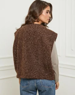 L'Armoire de Suzette Gilets Et Cardigans|Gilet Alice choco