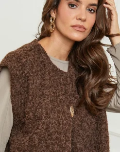 L'Armoire de Suzette Gilets Et Cardigans|Gilet Alice choco