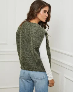 L'Armoire de Suzette Gilets Et Cardigans|Gilet Alice kaki