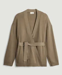 Rodier Gilets Et Cardigans|Gilet Anna ceinture amovible marron camel