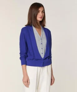 Rodier Gilets Et Cardigans|Gilet Athéna 100% Laine 2 en 1 bleu outremer