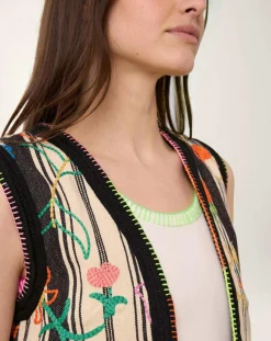 Manoush Gilets Et Cardigans|Gilet Beldi stripes