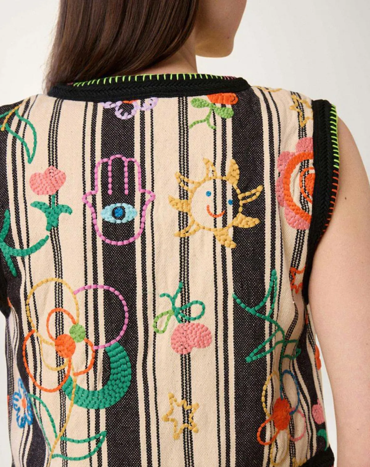 Manoush Gilets Et Cardigans|Gilet Beldi stripes