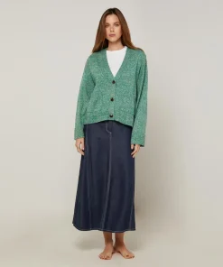 Rodier Gilets Et Cardigans|Gilet Brenda col V chiné vert