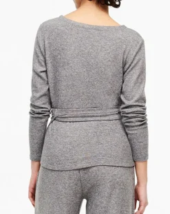 Passionata Gilets Et Cardigans|Gilet cache-coeur Kai gris chiné