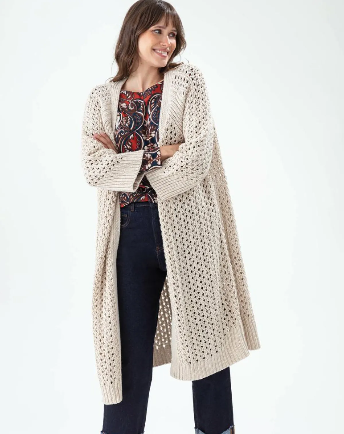 Indies Gilets Et Cardigans|Gilet Carla naturel