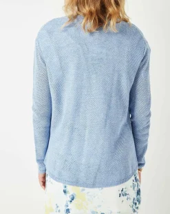 Cuisse de Grenouille Gilets Et Cardigans|Gilet Casta bleu