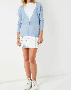 Cuisse de Grenouille Gilets Et Cardigans|Gilet Casta bleu