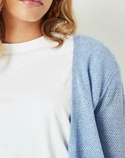 Cuisse de Grenouille Gilets Et Cardigans|Gilet Casta bleu